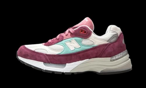 New Balance 992 Kith Kithmas Burgundy White