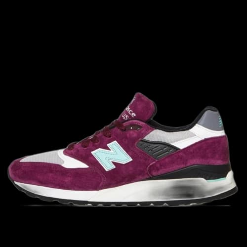 New Balance 998 Burgundy Chalk
