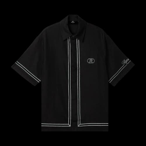 Represent Border Shirt Jet Black