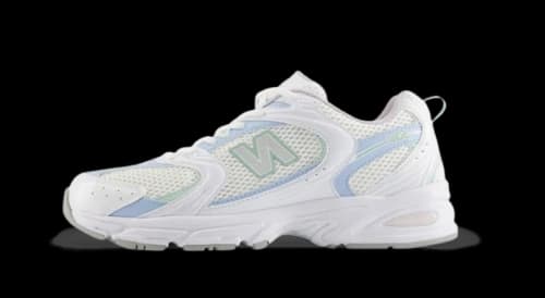 New Balance 530 White Light Chrome Blue Clay Ash