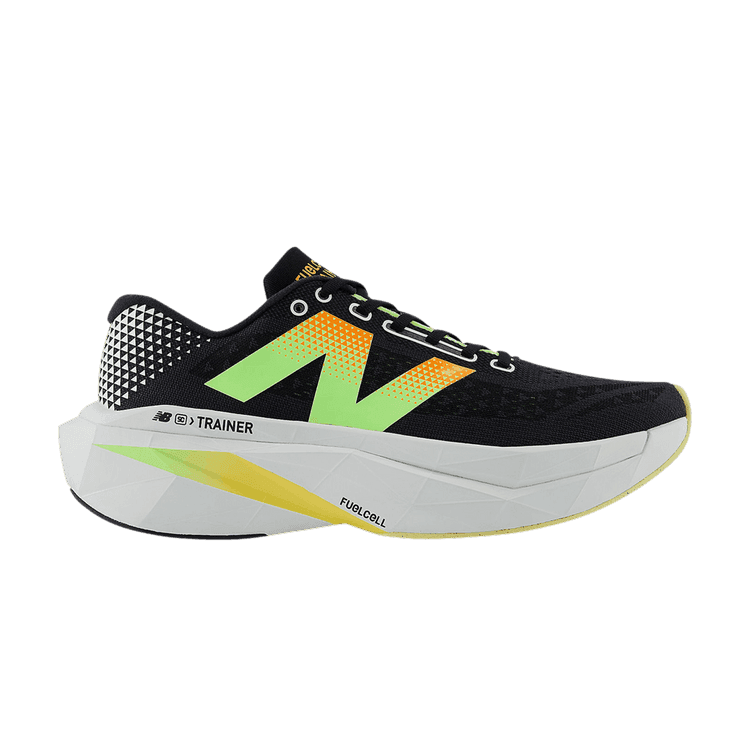 New Balance FuelCell SuperComp Trainer v3 Black Bleached Lime Glo