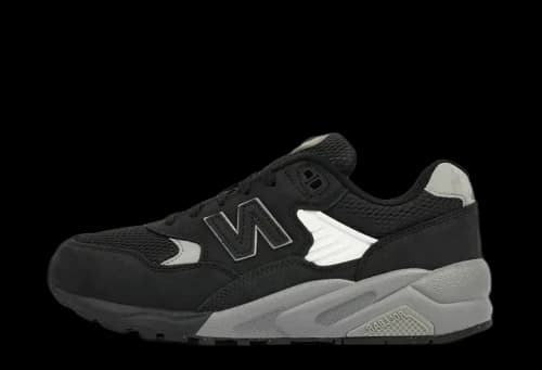 New Balance 580 Black Shadow Grey Silver Metallic