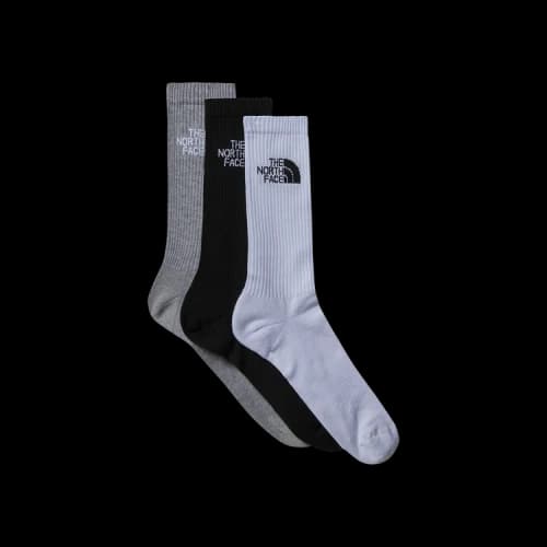 The North Face Multisport Cush Crew Socks (3 Pairs) 'Black Assorted'