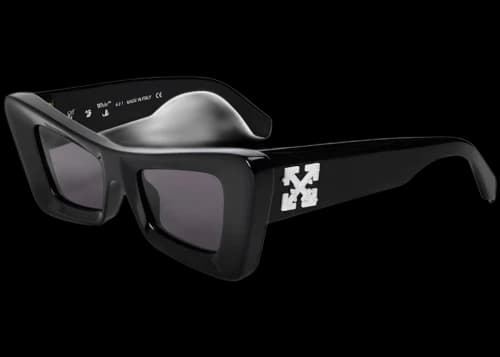 OFF-WHITE Black (OERI027S22PLA0011007) OFF-WHITE Accra Arrow Logo Sunglasses