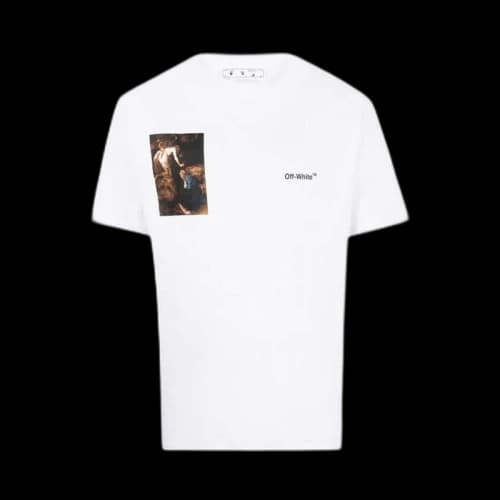 OFF-WHITE Caravag Lute Slim S/S Tee White/Black