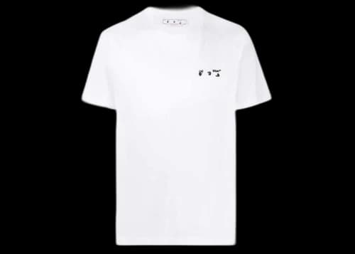 OFF-WHITE Logo Slim Short Sleeve T-shirt White