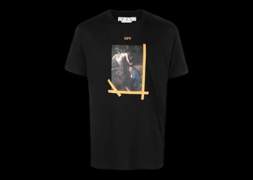 OFF-WHITE Arrows Caravaggio Annunciation Slim Tee Black/Multi