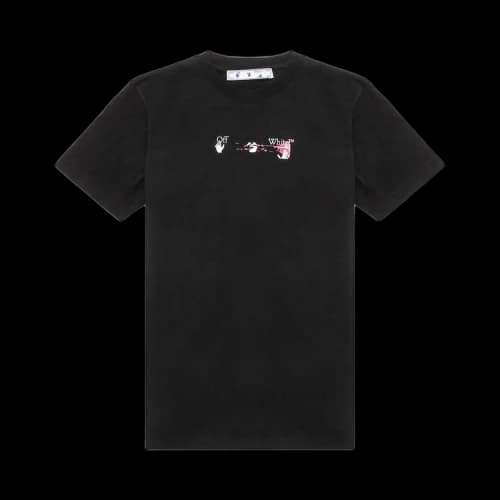 OFF-WHITE Acrylic Arrow Logo Print T-Shirt Black