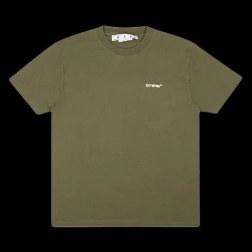 OFF-WHITE Bricks Arrow Slim S/S Tee Army Green