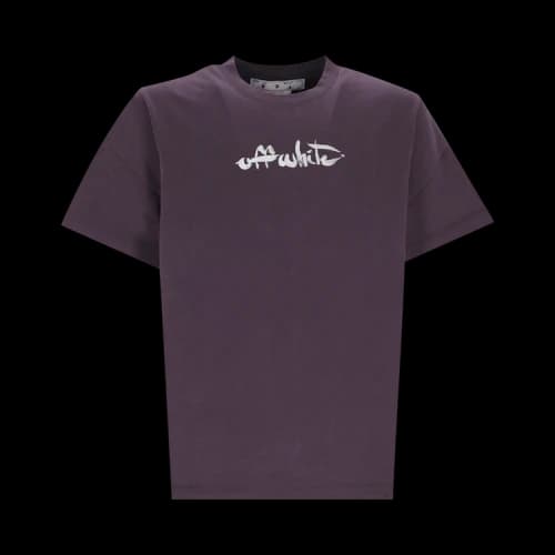 OFF-WHITE Paint Arrow Logo Oversized Fit T-Shirt Purple
