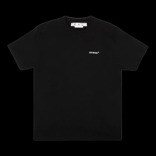 OFF-WHITE Men Chain Arr Slim S/S Tee Black/White