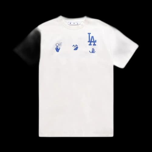 OFF-WHITE x MLB Los Angeles Dodgers T-Shirt Cream/Blue