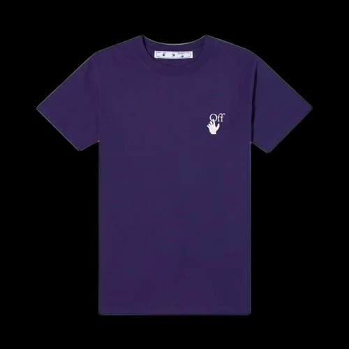 OFF-WHITE Slim Fit Marker Arrows T-Shirt Navy Fuchsia