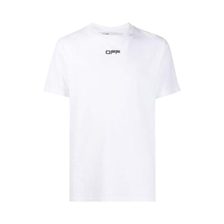 OFF-WHITE Slim Fit Caravaggio Square T-Shirt White Black