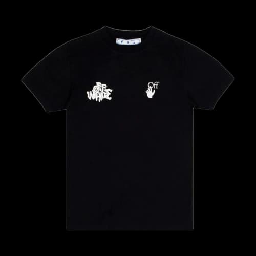 Off-White Tongue Out Slim Tee 'Black/White'