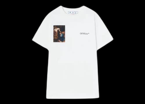 OFF-WHITE Caravaggio Lute Slim S/S T-Shirt White