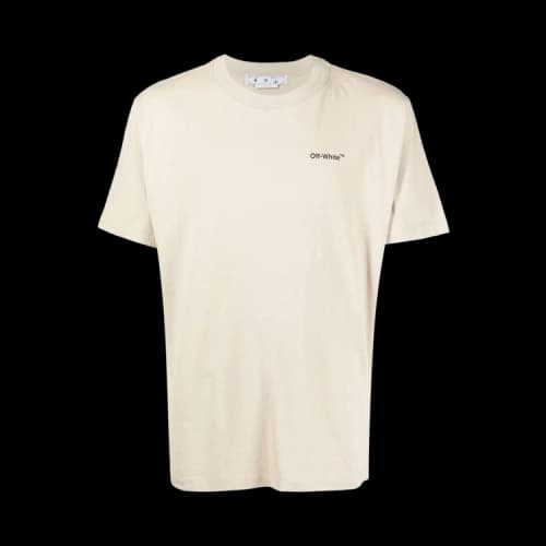 OFF-WHITE Caravaggio Saint Jerome Writing Arrows Slim T-Shirt Beige/Black/White