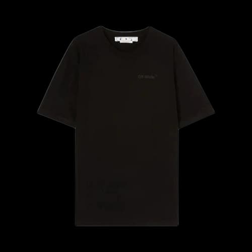 Off-White Rubber Diagonals Oversized T-Shirt Black/Black
