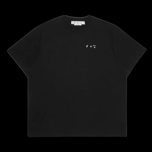 OFF-WHITE Caravaggio Back Print Oversized T-Shirt Black