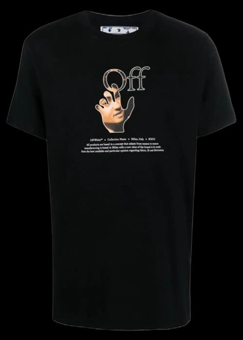 OFF-WHITE Caravaggio Hands Off Logo T-Shirt Black