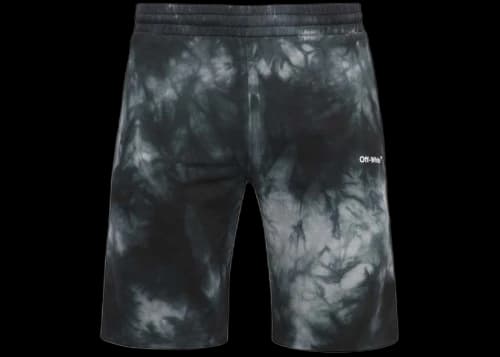 OFF-WHITE Diag Tie Dye Sweatshorts Warm Grey