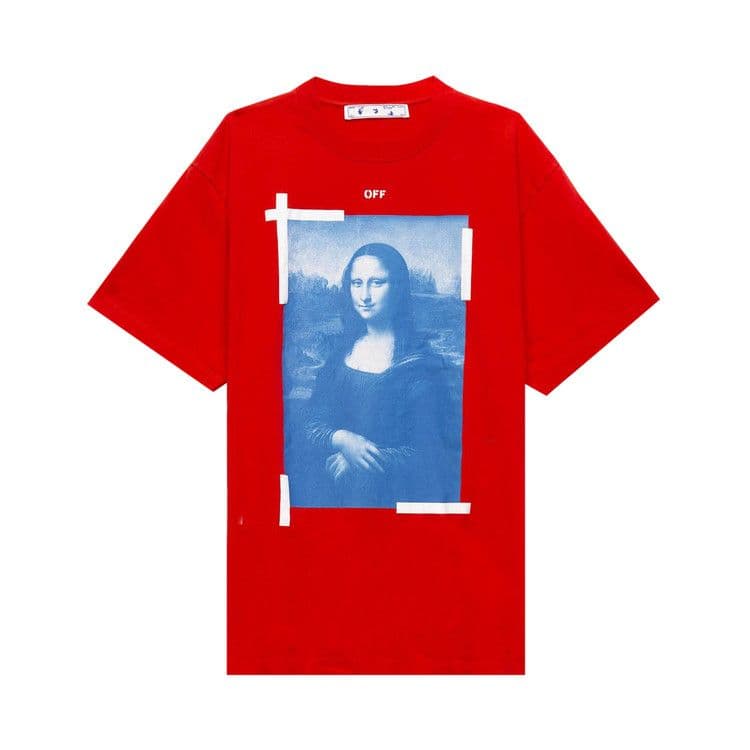 OFF-WHITE Mona Lisa Oversized T-Shirt Red