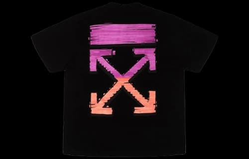 OFF-WHITE Oversized Arrows Marker Print T-shirt Black