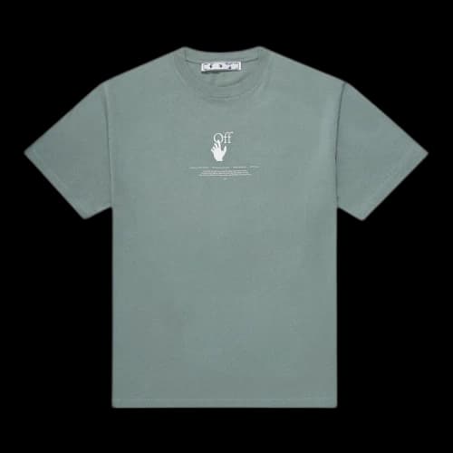 OFF-WHITE Graff S/S Over Tee Jade Green