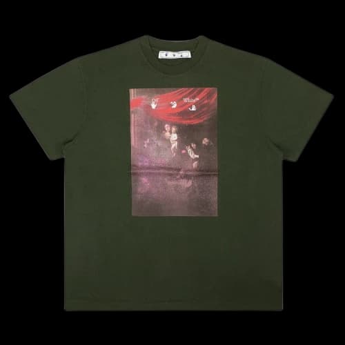 OFF-WHITE Caravaggio Painting T-shirt Green