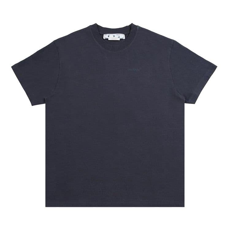 OFF-WHITE Rubber Diagonals Oversized T-Shirt Washed Black