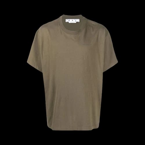 OFF-WHITE Rubber Diagonals Oversized T-Shirt Army Green