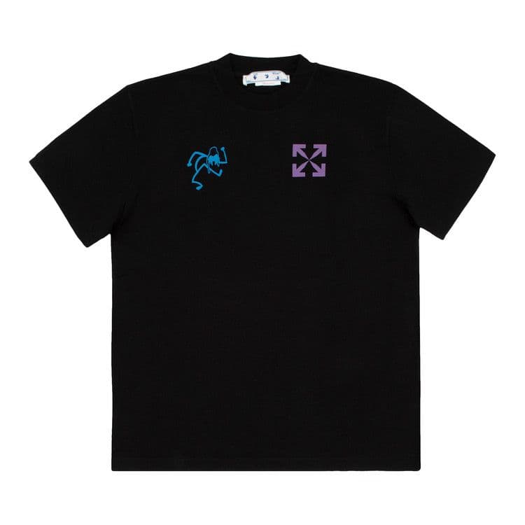 OFF-WHITE 90's Liquid Oversized T-Shirt Black/Multi