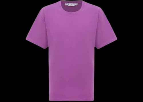 OFF-WHITE Diag Tab Oversized Fit T-shirt Purple