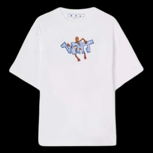 OFF-WHITE Graff Wht Pupp Over Ska S/S Tee White/Multi
