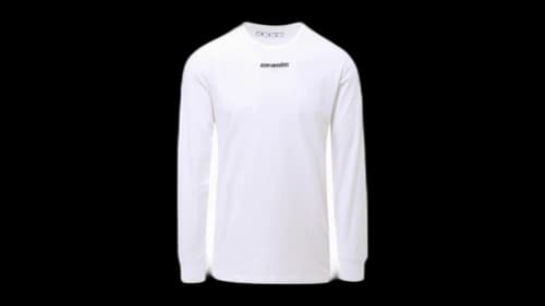 OFF-WHITE Marker Logo White Long T-Shirt White