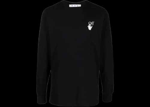 OFF-WHITE Caravaggio Lute Long Sleeve Slim Fit T-Shirt Black