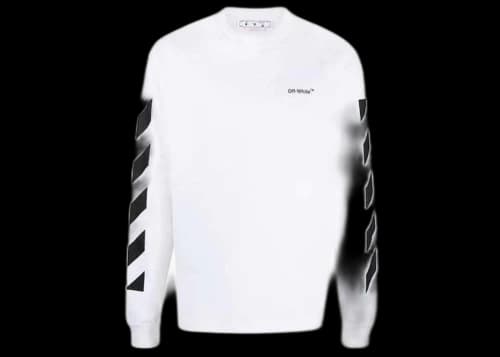 OFF-WHITE Diag Helvetica Skate L/S T-shirt White