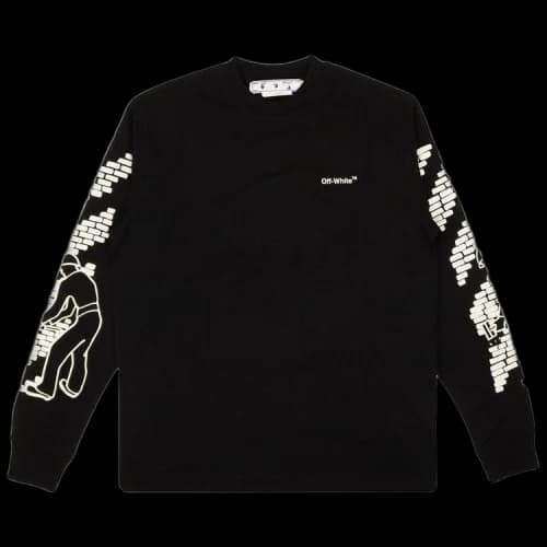 OFF-WHITE Bricks Skate L/S T-Shirt Black/White