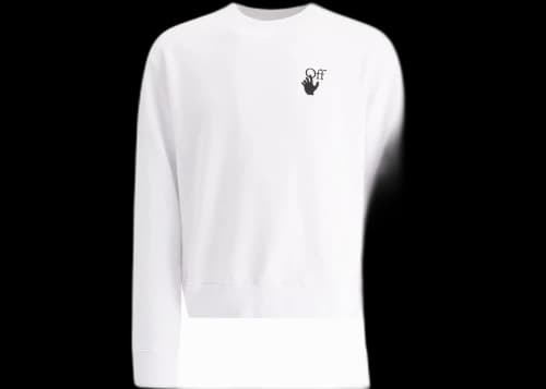 OFF-WHITE Degrade Arrows Crewneck White/Fucshia Multi