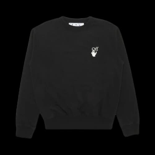 OFF-WHITE Caravaggio Back Print Crewneck Sweatshirt Black