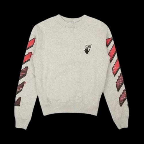 OFF-WHITE Marker Arrows Crewneck Grey