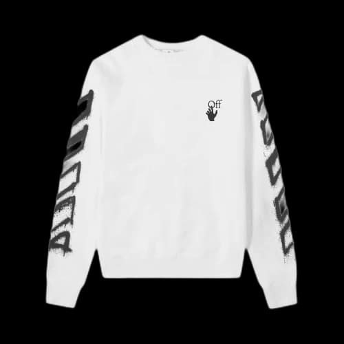 OFF-WHITE Spray Marker Arrows Sweatshirt White Black