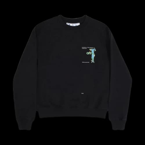 OFF-WHITE Adam Eve Slim Fit Sweatshirt Black