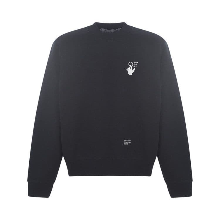 OFF-WHITE Caravaggio Saint Jerome Writing Arrows Sweatshirt Black