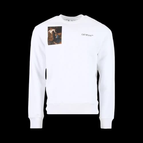 OFF-WHITE Caravaggio Lute Slim Crewneck White