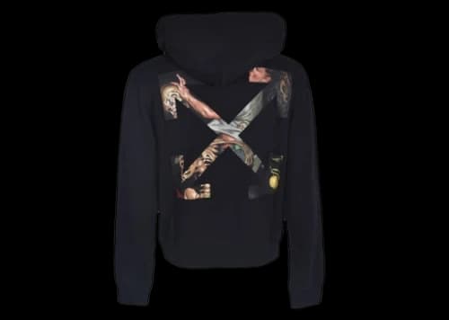 OFF-WHITE Pascal Arrow Logo Hoodie Black