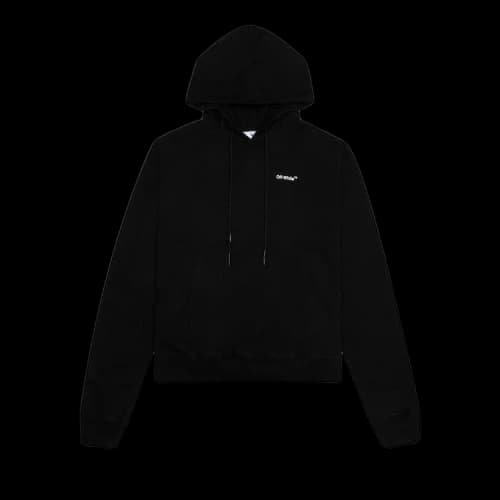 OFF-WHITE Caravaggio Saint Jerome Writing Arrows Hoodie Black/White