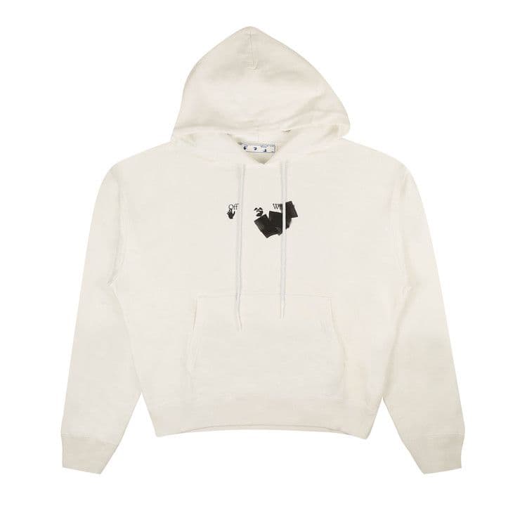 OFF-WHITE Jumbo Marker Oversized Fit Hoodie White