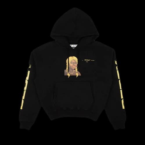 OFF-WHITE x Theophilus London Bebey Arrow OverSized Hoodie Black