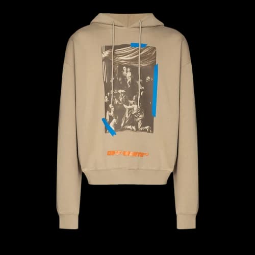 OFF-WHITE x Browns Caravaggio Hoodie Tan